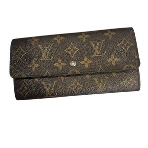 Louis Vuitton Monogram Portefeiulle Sarah Long Bifold Wallet